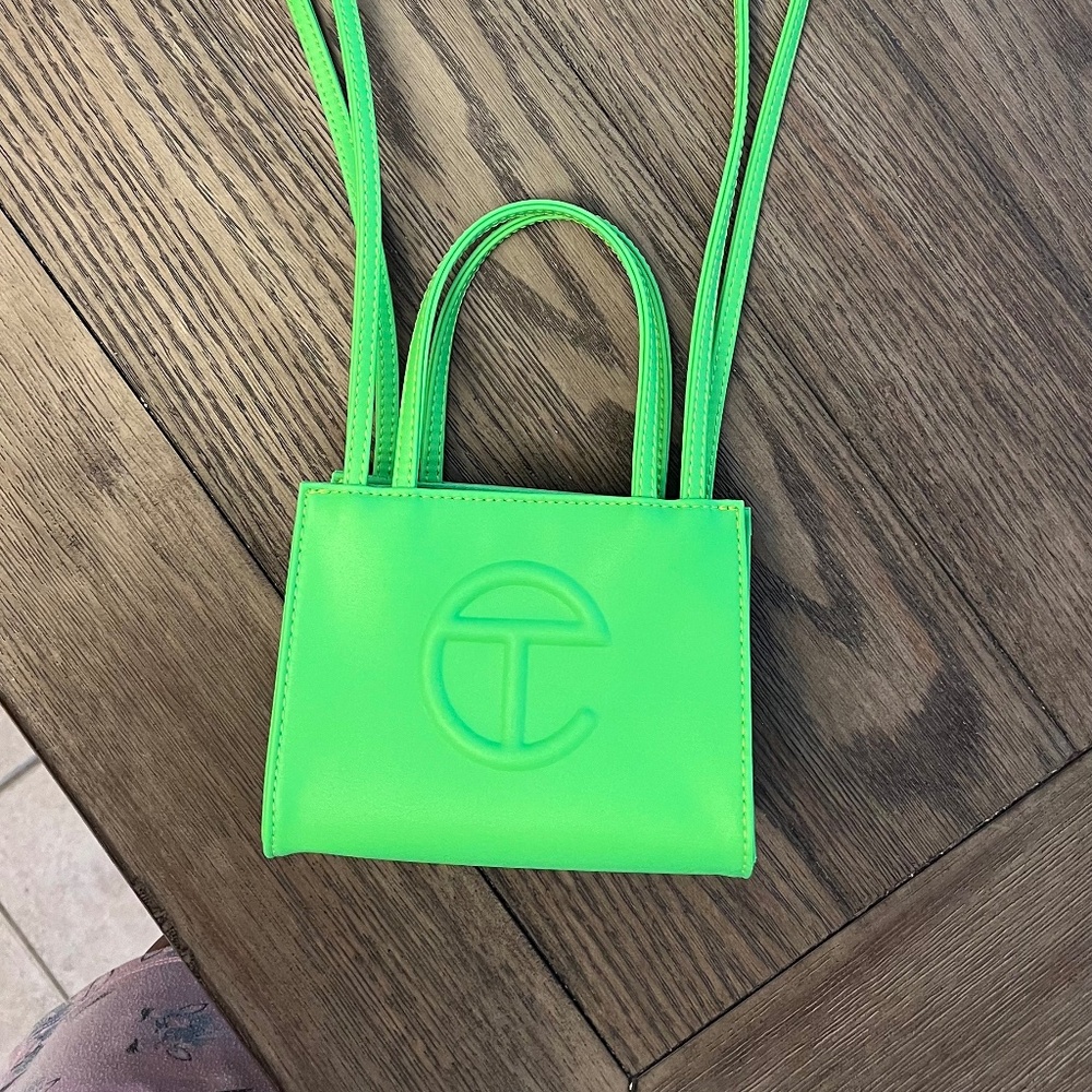 Telfar Small Lime Green Purse